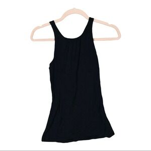 Lucy Womens Black Criss Cross‎ Back Yoga Tank Top Small Built In Bra
